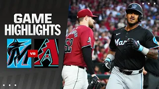 Marlins vs. D-backs Game Highlights (5/25/24) | MLB Highlights