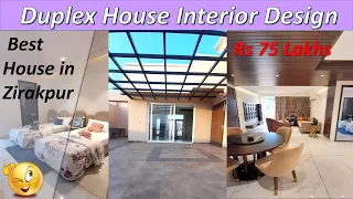 Modern Duplex interior design Ideas Indian style with Inside steps 3 bhk flat Zirakpur 75 Lakhs