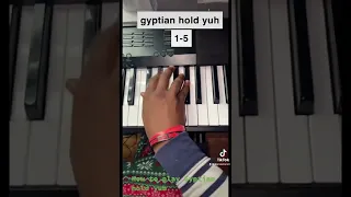 How to play Gyptian hold yuh on piano !