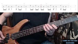 Come As You Are by Nirvana - Bass Cover with Tabs Play-Along