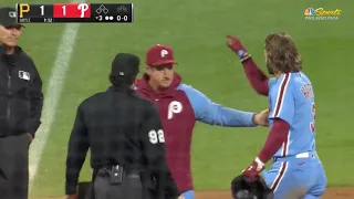 MLB | Bryce Harper Throws His Helmet Into Crowd