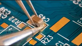 Hand soldering surface mount components to IPC class 3