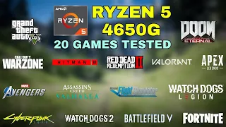 Ryzen 5 Pro 4650G (Vega 7) Gaming Test ! 2021