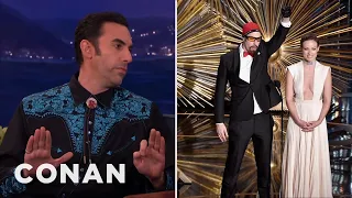 How Sacha Baron Cohen Snuck Ali G Into The Oscars | CONAN on TBS