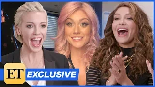 Katherine McNamara Surprises Katie Cassidy & Juliana Harkavy With Arrow Spinoff Question (Exclusi…