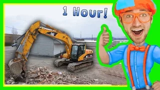Excavators for Children with Blippi | 1 Hour Long Children’s Show!