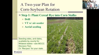 Nitrogen Management with Cover Crops- 2021 Virtual Annual Conference