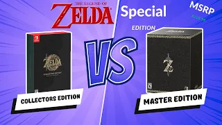 Zelda Tears of the Kingdom Collectors Edition  vs BOTW Master Edition