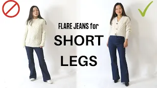 How to wear flare jeans if you have short legs (like me)