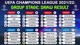 UEFA CHAMPIONS LEAGUE DRAW 2021/22: GROUP STAGE DRAW RESULT || ABIJEET DULAL ||