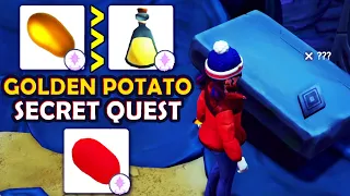 DISNEY Dreamlight Valley. Golden Potato Mystery Solved! Secret Potion Quest Tutorial! RED POTATO?