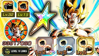 100% EZA AGL LR SSJ GOKU WITH EXTRA CRIT & ADDITIONAL EQUIPS! Dragon Ball Z Dokkan Battle