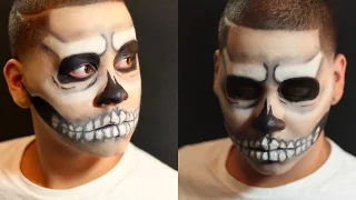 Easy Skull Makeup - Halloween