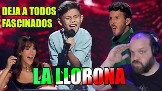 la VOZ KIDS ESPAÑA | La Llorona | Samuel Martín, niño Colombiano de 9 años deja a TODOS LOCOS😱