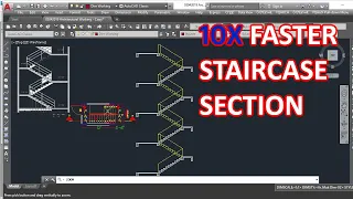 Discover How to Make staircase Section 10x Faster | best Auto CAD Tutorial