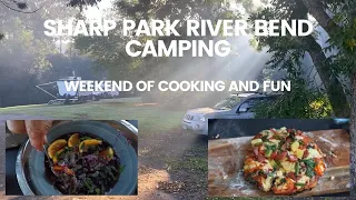 Sharp Park River Bend Bush Camping and Laheys Tramway Tunnel. Plus the Best ever Camp Pizza