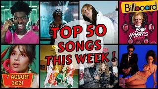 Billboard Top 50 This Week | (7 August, 2021), Billboard Hot 100 Top 50 This Week, Billboard Top 50