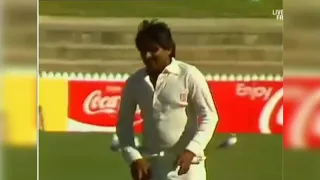 Javed Miandad imitating Dennis Lillee Rodney Hogg and Bob Willis bowling actions