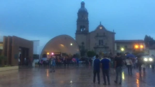 Santa Ana church in Zacapu michoacan 3rd bell ringing