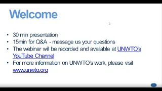 UNWTO Webinar on 'Overtourism'?