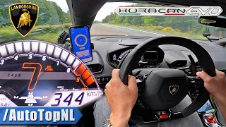 LAMBORGHINI HURACAN EVO *344KM/H* AUTOBAHN [NO SPEED LIMIT] by AutoTopNL