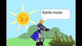 Gladatiar battles : Dora vs rattle moter - cartoon about tanks