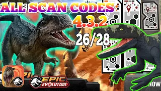 Jurassic World Play EPIC EVOLUTION MATTEL TOYS Scan Codes All Dinosaurs UPDATE 26/28 HERRERASAURUS