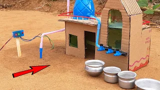 How to make mini submersible water pump | Science project | Water tank