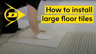 How to install large floor tiles