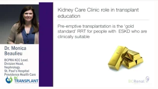 What is the role of Kidney Care Clinics in Transplant Education?