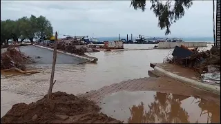 Floods cause severe damage in Greek village of Platania