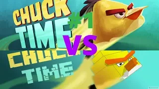 Angry Birds Toons Chuck Time(原本）vsAngry Birds Toons Chuck Time（minecraft）