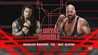 WWE 2k15 PS4 - Royal Rymble 2015 : Roman Reigns vs Big Show 1080p HD 60fps