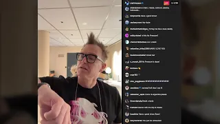 Mark Hoppus (blink-182) backstage in Oslo Spektrum + Anthem Part Two (2023.09.14 IG LIVE)