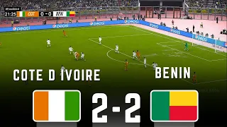 COTE D'IVOIRE VS BENIN 2-2  AMIS INTERNATIONALES 2024 |.SIMULATION