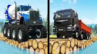 Beamng drive - Large vs Little Wheels #9