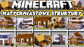 JAK NATYCHMIASTOWO TWORZYĆ NIESAMOWITE BUDOWLE W MINECRAFT?! || INSTANT STRUCTURES MOD