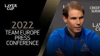 Team Europe Pre-Event Press Conference | Laver Cup 2022