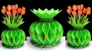 Ide Kreatif Vas Bunga dari Botol Plastik Bekas ! Plastic bottle flower vase DIY Ideas