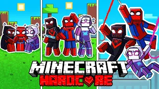 I Survived 1000 DAYS as SPIDEY AND HIS AMAZING FRIENDS in HARDCORE Minecraft - Crossover Compilation