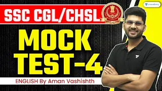 SSC CGL/.CHSL 2023 I English Mock Test I English Previous Years Question I Part-4 I  Aman Vashishth