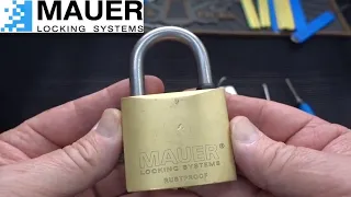 (1352) Mauer Dimple Padlock Picked & Evicted