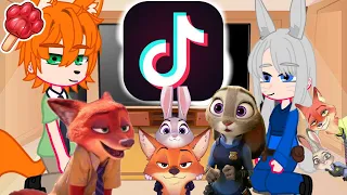 Judy e Nick de zootoopia reagindo a tik toks