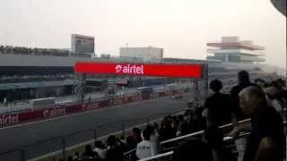 Starting Of The Race At The 2012 Indian Grand Prix