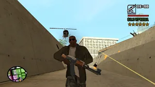 GTA San Andreas Unity Station Shootout 6 Star Wanted Level Escape