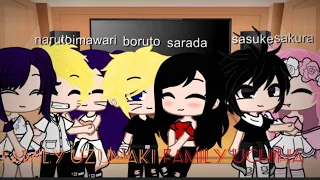 family Uzumaki e uchiha reagindo a tik tok(borusara himaino)