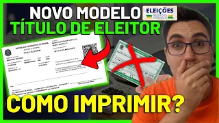 COMO IMPRIMIR O TÍTULO DE ELEITOR PELA INTERNET? 1ª OU 2ª VIA | NOVO MODELO TÍTULO DE ELEITOR