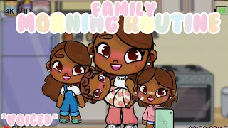 ☀️CHAOTIC FAMILY MORNING ROUTINE *with voice* | Avatar World Roleplay
