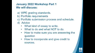 January 2022 WPE Workshop, Part 1