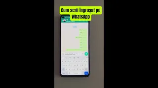 Cum scrii îngroșat pe WhatsApp | #shorts